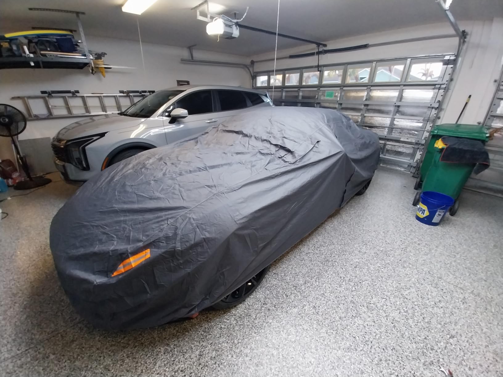 16 Layers Car Cover Waterproof All Weather, Heavy Duty Outdoor Car Cover Universal Fit Sedan Toyota Camry, Tesla Model 3, Honda Accord, Nissan Altima, Kia K5/Stinger, Hyundai Sonata etc. customer photo 1
