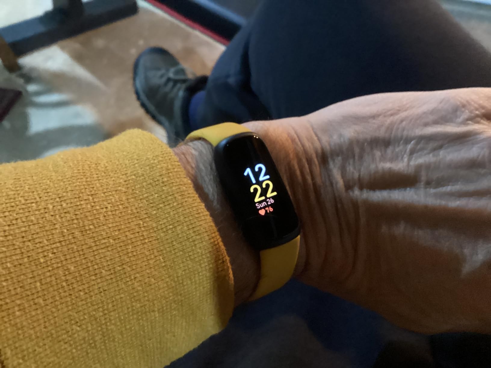 Fitbit Inspire 3 Health & Fitness Tracker with Stress Management, Workout Intensity, Sleep Tracking, 24/7 Heart Rate - 3-Month Google Health Premium Membership Included - Midnight Zen/Black customer photo 2