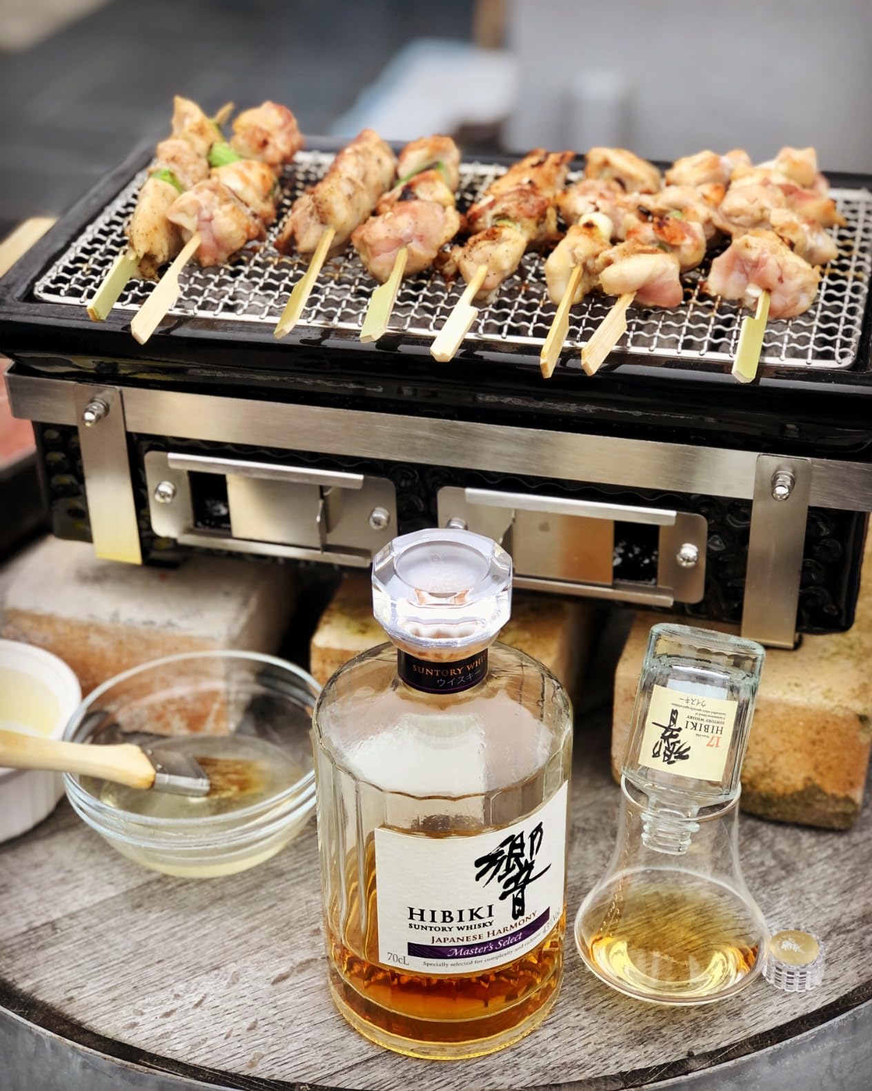 Charcoal BBQ Hibachi Grill with Grid Lifter, Portable Yakitori Grill with Stainless Steel Grate, Barbecue Stove for Outdoor Camping Picnic Patio Backyard Cooking, GS306 customer photo 2