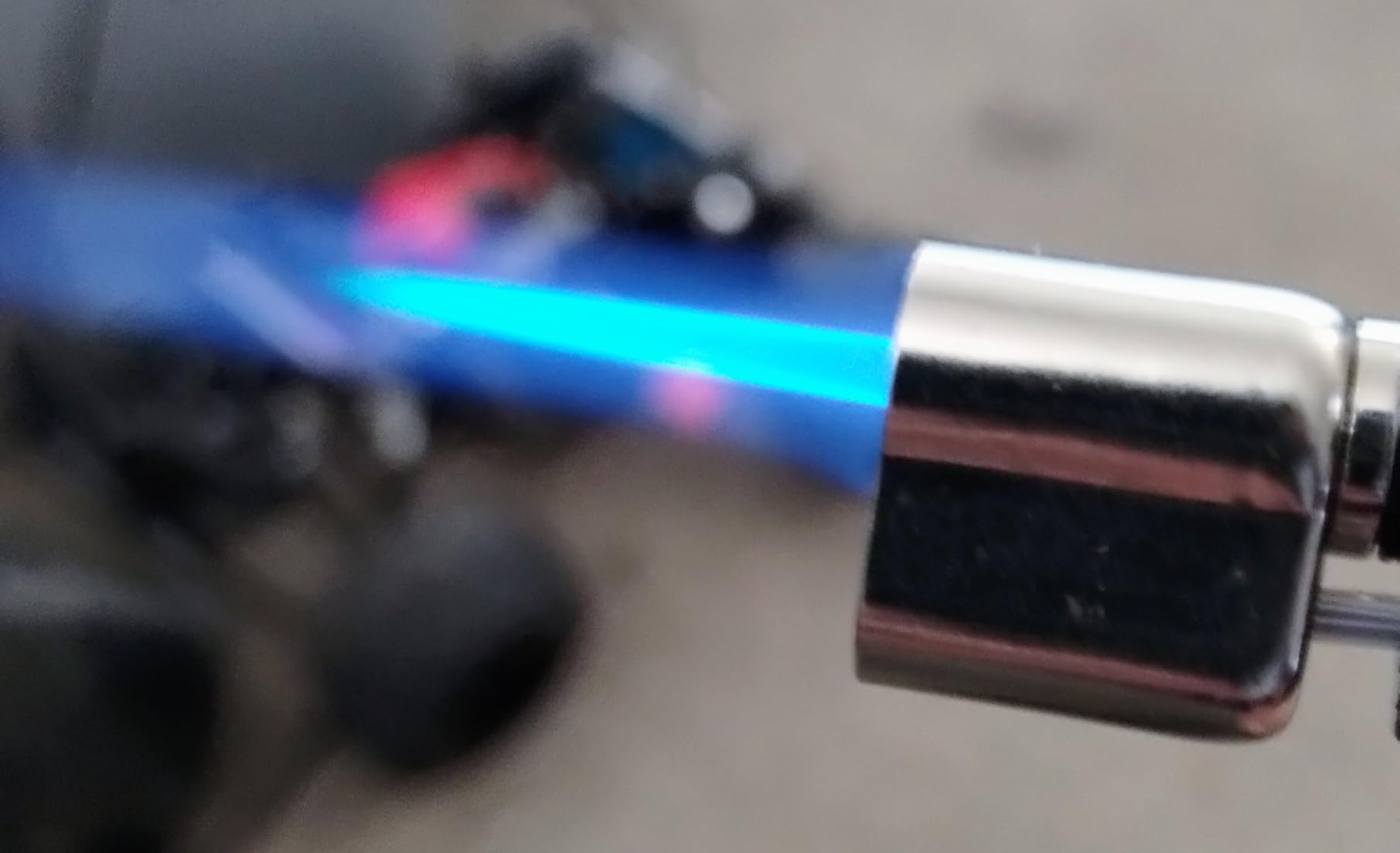 RAVS Butane Torch Lighter, DUAL Flame Mode Kitchen Torch, Refillable Cooking Torch Gun, Creme Brulee Torch Lighter, Blow Torch for Cooking, Welding, Mini Torch Soldering Torch, Butane is Not Included customer photo 1