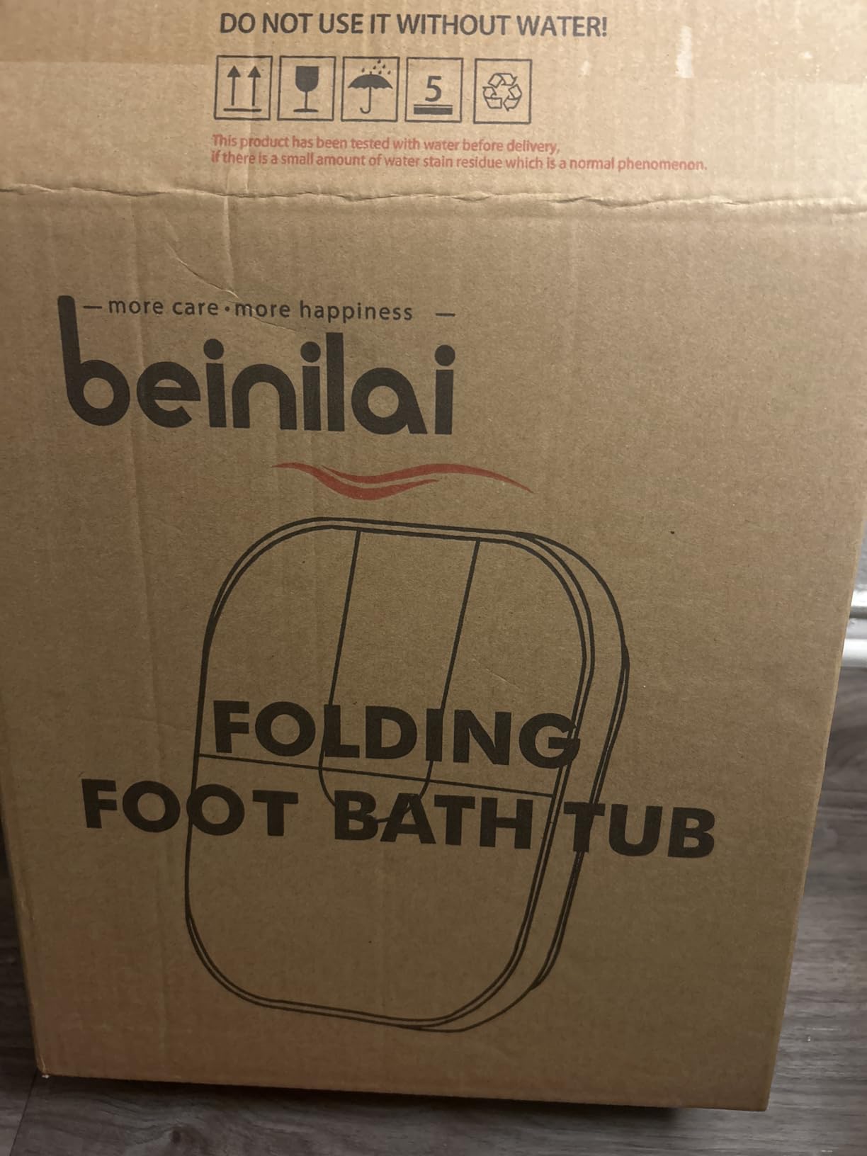Beinilai Collapsible Foot Spa, Foot Bath with Heat and Massage and Bubble Jets, Foot Soak Tub with Six Non Motorized Rollers, Acupressure Massage Points, Red Light and Removable Pumice Stone customer photo 1