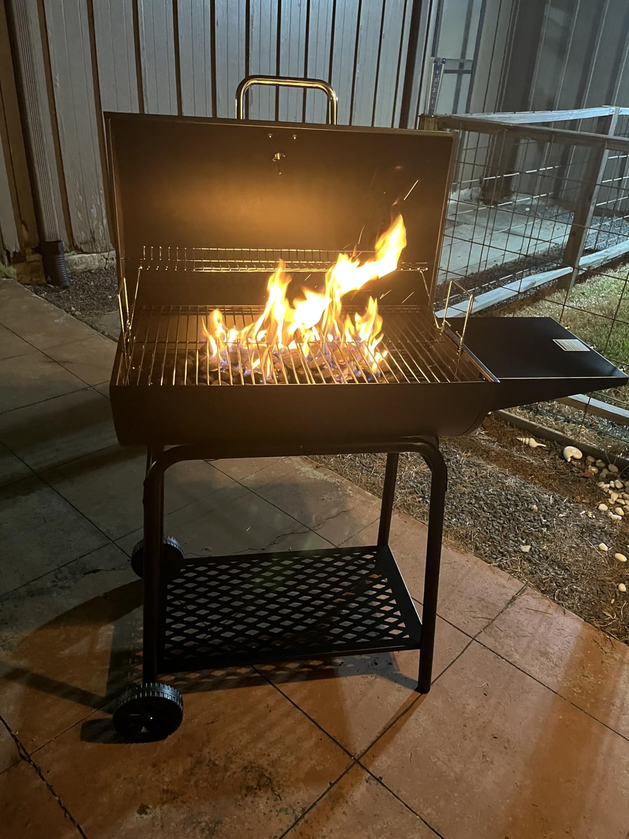 Royal Gourmet CC1830 30 Inch Barrel Charcoal Grill with Warming Rack, Outdoor BBQ Grill with 627 Sq. In. Grilling Space for Backyard, Patio and Parties, Black customer photo 1
