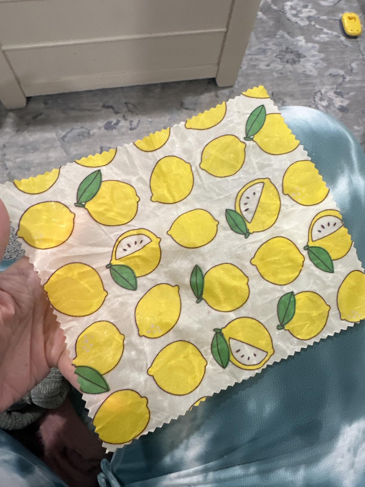 Beeswax Wrap - 3 Pack, Beeswax Wraps For Food, Organic, Sustainable, Biodegradable, Zero Waste, Reusable Beeswax Food Wrap, 1L Strawberry, 1M Orange, 1S Lemon Patterns customer photo 1