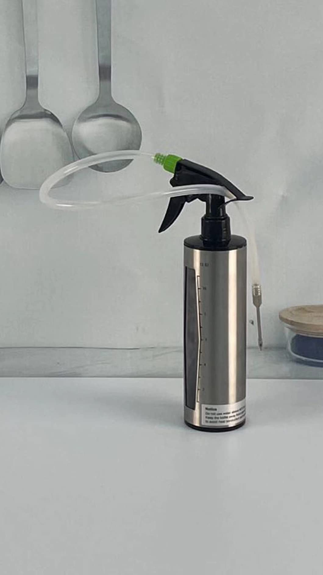 BBQ Spray Bottle & Marinade Injector for Smoking, Upgrade 3 in 1 Food Grade Spritzer Bottle for Smoker(Adding Oil Mist Sprayer), 12oz/350ml customer photo 1