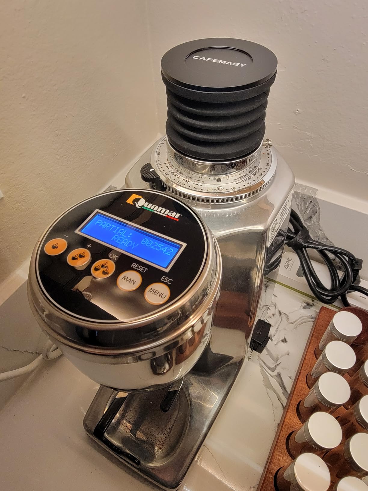 Espresso Coffee Grinder Single Dose Hopper with Silicone Bellow Air Blower Blaster for Blow Out Residual Coffee Grinds Compatible for Mazzer Niche Zero Mahlkonig EK43 Fiorenzato Grinder customer photo 2