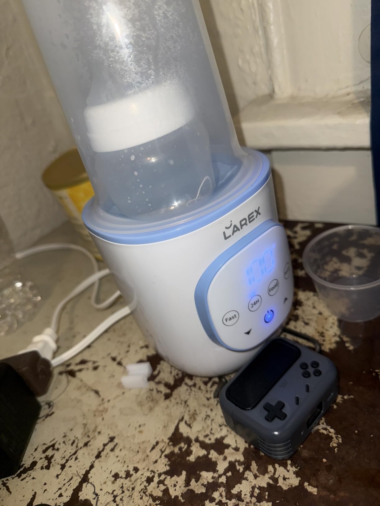 LAREX Bottle Warmer, Fast Baby Bottle Warmer for Breastmilk and Formula, with Timer and Accurate Temp Control, 8 in 1 Baby Milk Warmer BPA Free with Digital Display customer photo 1