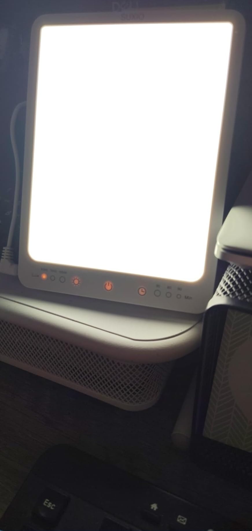 SUXIO Light Therapy Lamp - 10000 Lux Therapy Lights, 3 Timing & Mode Happy Lamp, Touch Control Daylight Lamp with Memory Function, Portable Light Therapy Box for Home/Office Use As Lift Mood customer photo 2