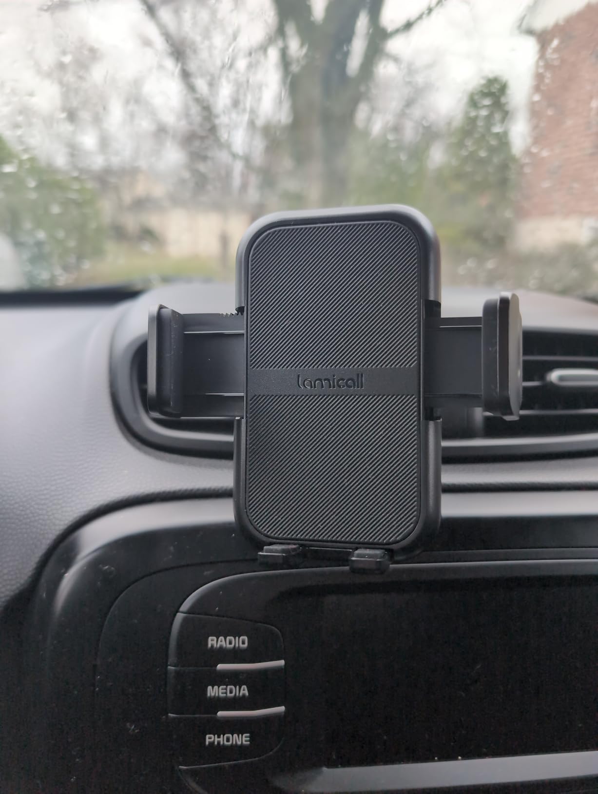 Lamicall 2026 Wider Clamp & Metal Hook Car Phone Holder Vent Thick Cases Friendly Phone Holders for Your Car Mount Gifts Automobile Hands Free Accessories for Women Men for iPhone 16 15 14 13 Pro Max customer photo 1