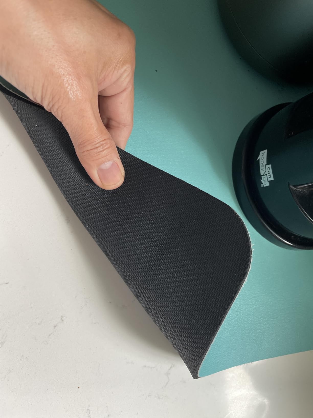 Coffee Mat - Absorbent Hide Stain Rubber Backed Dish Drying Mat for Kitchen Counter - Bar Mats for Countertops Accessories Fit Under Coffee Maker Espresso Machine customer photo 1