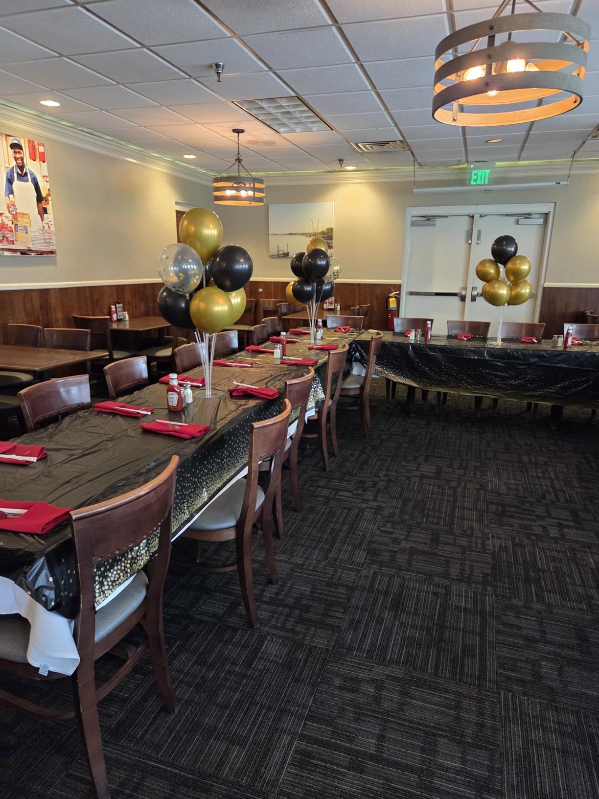 Black and Gold Party Decorations 4 Set Balloon Stand Table Centerpieces for Men's Women's Birthday Wedding Retirement Anniversary New Years Graduation Decorations 2026 customer photo 1