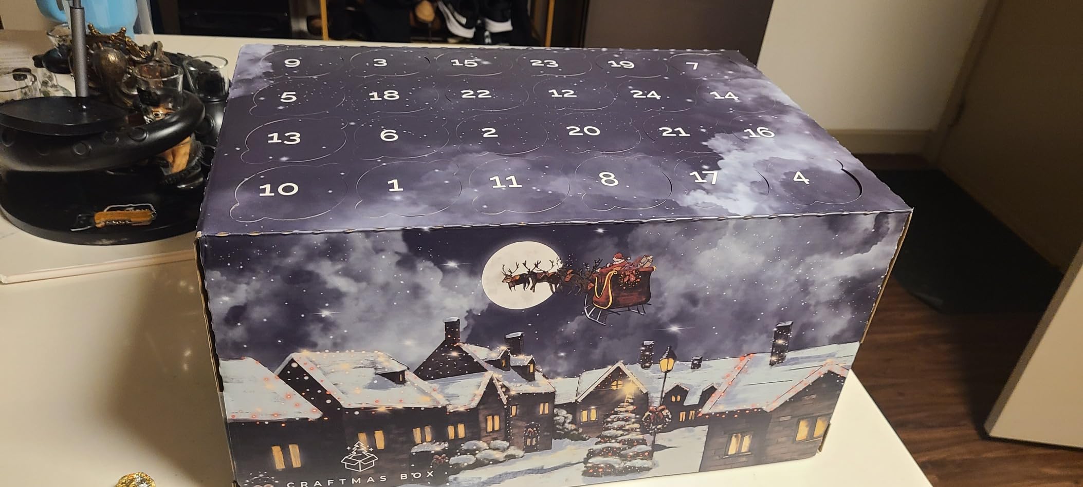 DIY Fillable Advent Calendar Kit for Adults & Kids - 24-Day Night Before Christmas Countdown Box to Customize & Fill with Surprises - Holiday Gift Idea customer photo 1