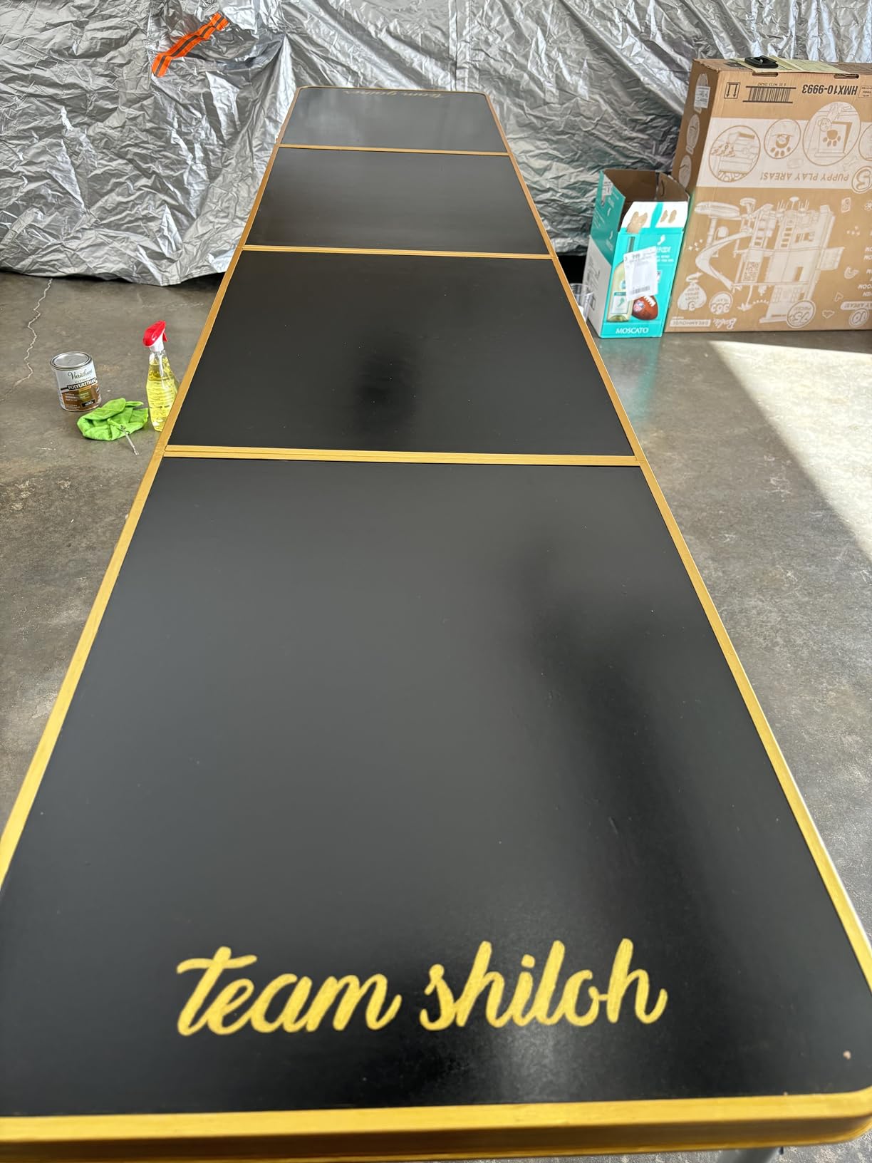 8-Foot Regulation Length Folding Table w/Optional Cup Holes, LED Lights, Custom Graphic (Choose Your Model) customer photo 2