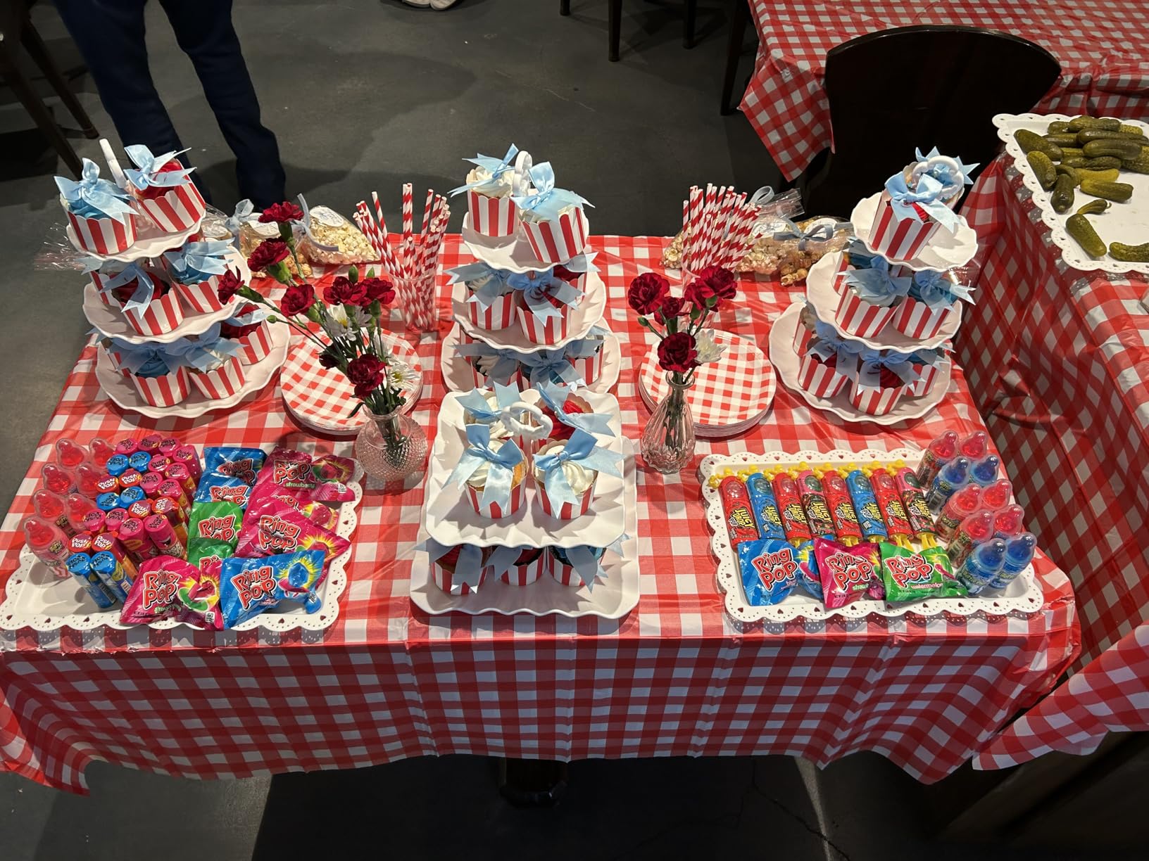 Childom 3 Pack Patriotic Tablecloths 4th of July Decorations, Disposable Plastic Tablecloths 54