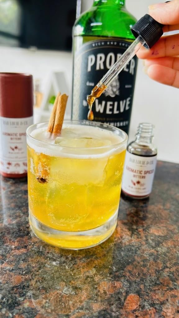 Bab Louie & Co. Aromatic Spiced Flavor Bitters, Non Alcoholic Award Winning Bitter with Zero-Sugar and Caffeine-free (30ml/1 Fl. Oz) 11 Servings for Cocktails Craft Bitters, Old Fashioned, Manhattan customer photo 1