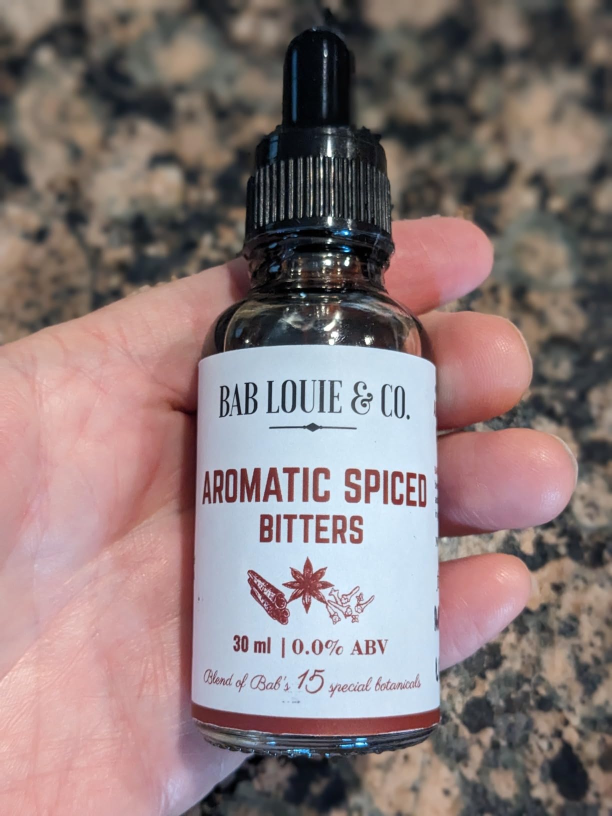 Bab Louie & Co. Aromatic Spiced Flavor Bitters, Non Alcoholic Award Winning Bitter with Zero-Sugar and Caffeine-free (30ml/1 Fl. Oz) 11 Servings for Cocktails Craft Bitters, Old Fashioned, Manhattan customer photo 2