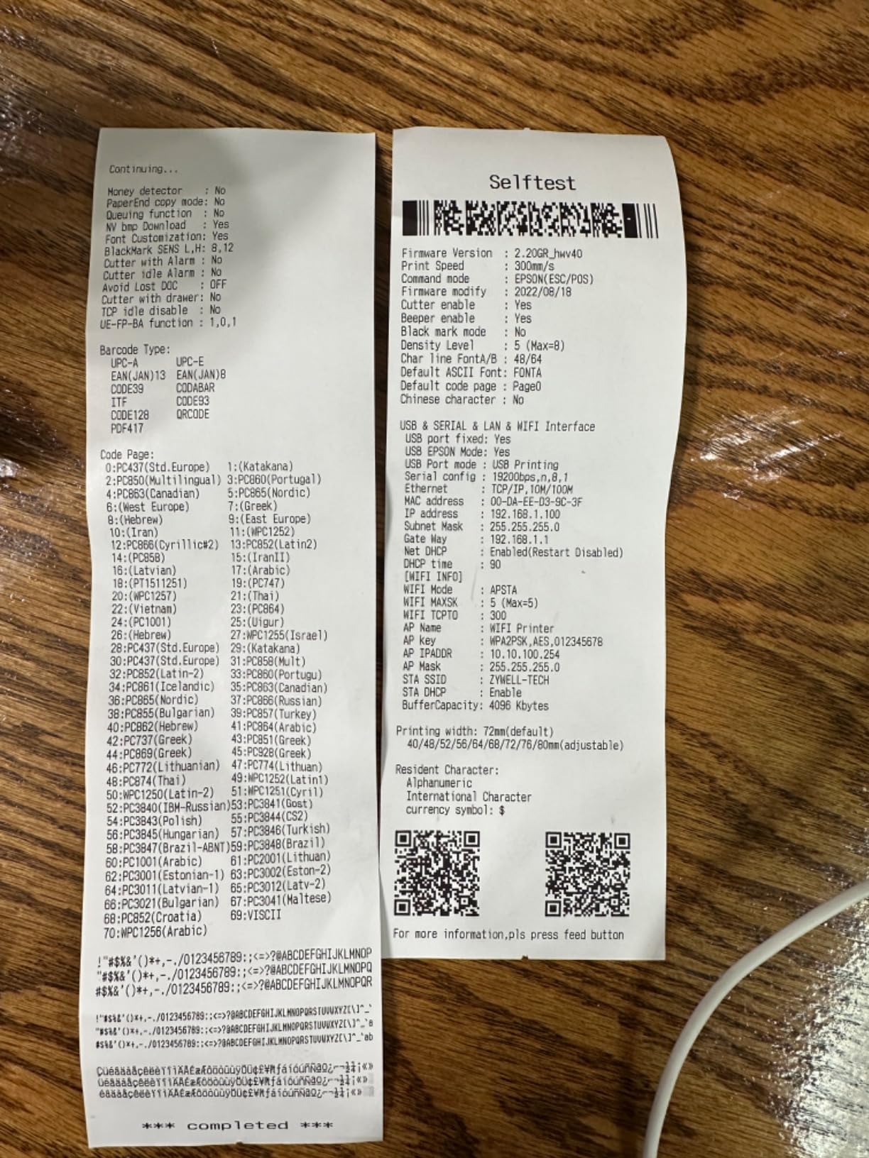 MUNBYN WiFi Thermal Receipt Printer with USB/LAN/RS232 Port, 80mm POS Printer Works with Square Windows Mac Chromebook Linux Cash Drawer, White customer photo 2