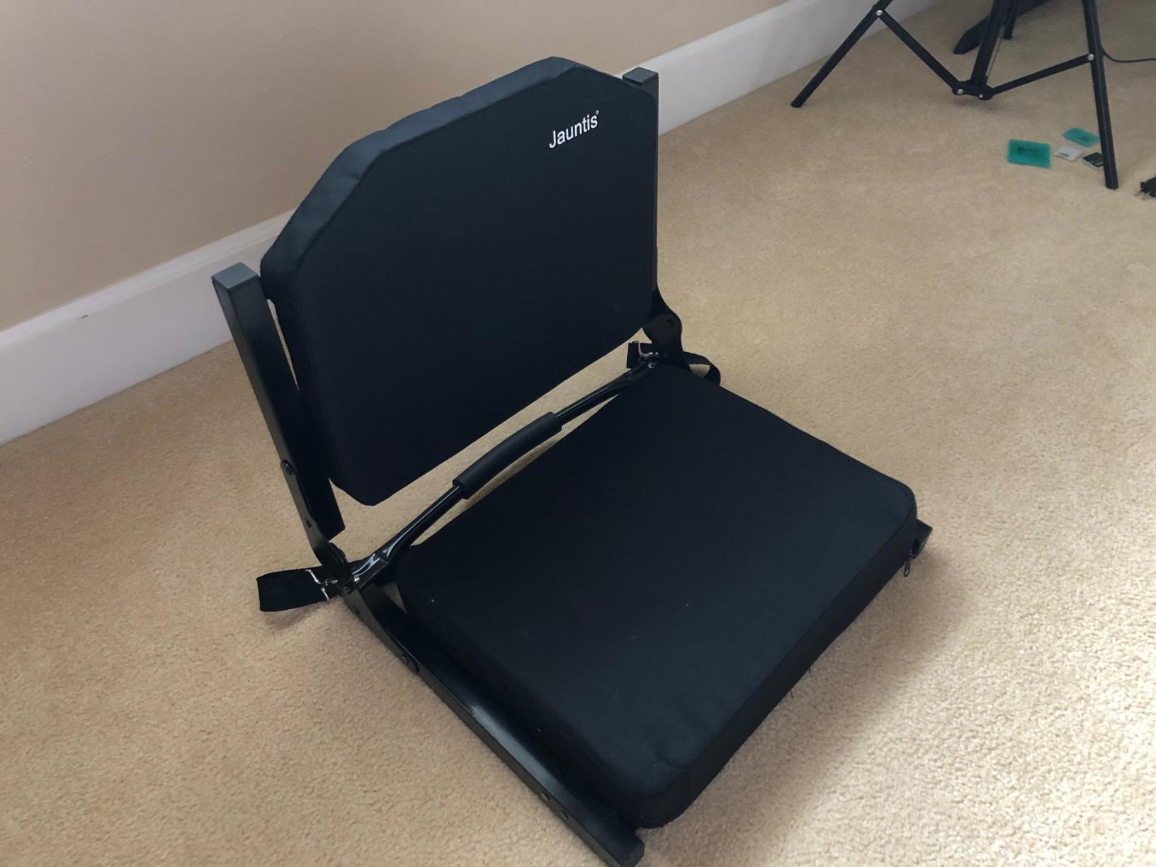 Jauntis Stadium Seats for Bleachers, Bleacher Seats with Ultra Padded Comfy Foam Backs and Cushion, Wide Portable Stadium Chairs with Back Support and Shoulder Strap customer photo 2