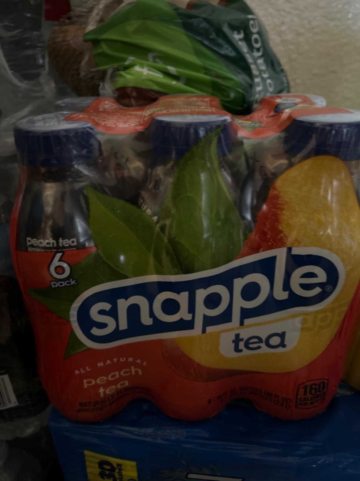Snapple Peach Tea, 16 fl oz recycled plastic bottle, Pack of 12 customer photo 2