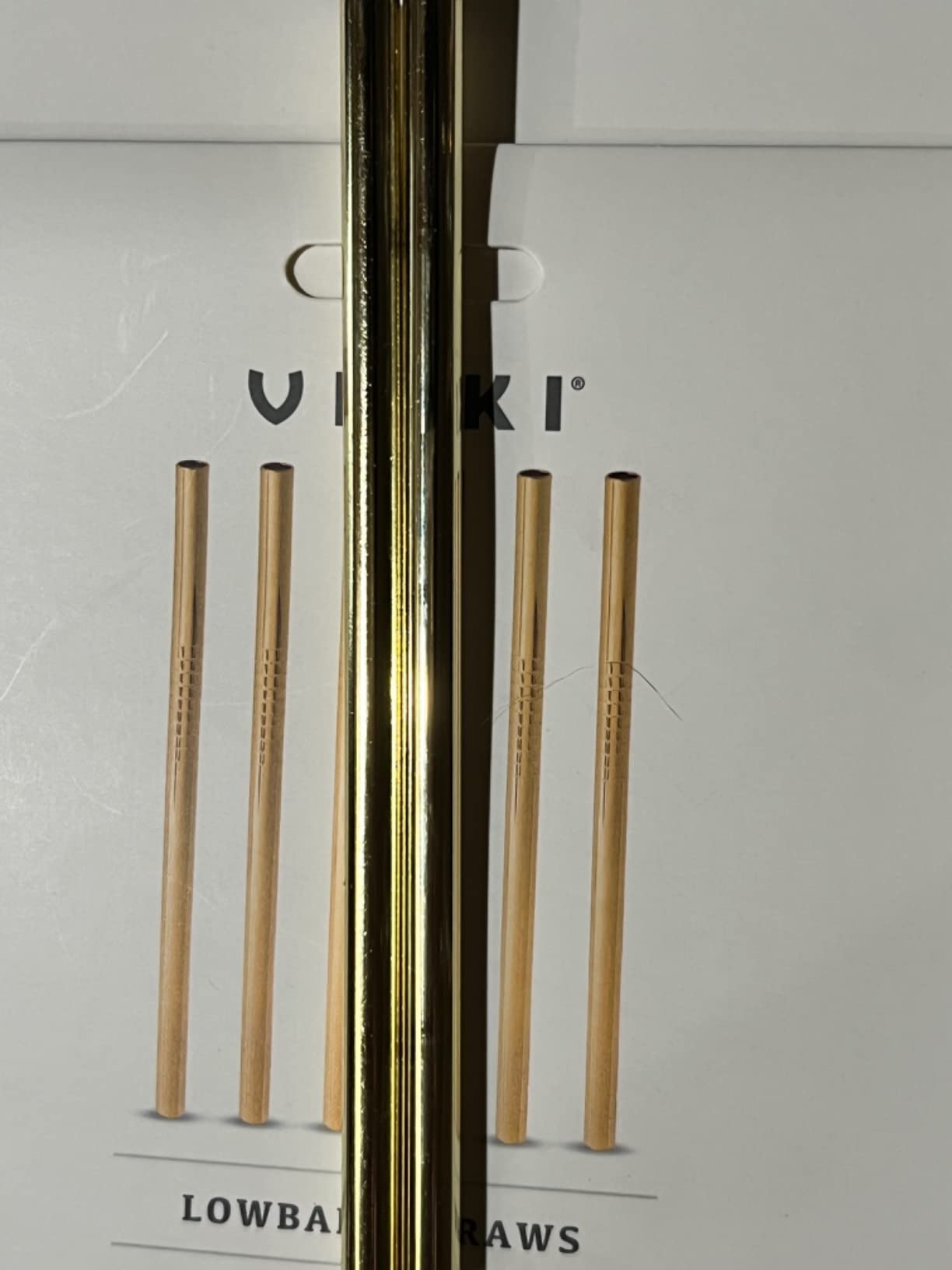 Viski Stainless Steel Straws for Cocktails - Eco-Friendly Reusable Metal Straws - Black Gunmetal 5in Set of 6 customer photo 1