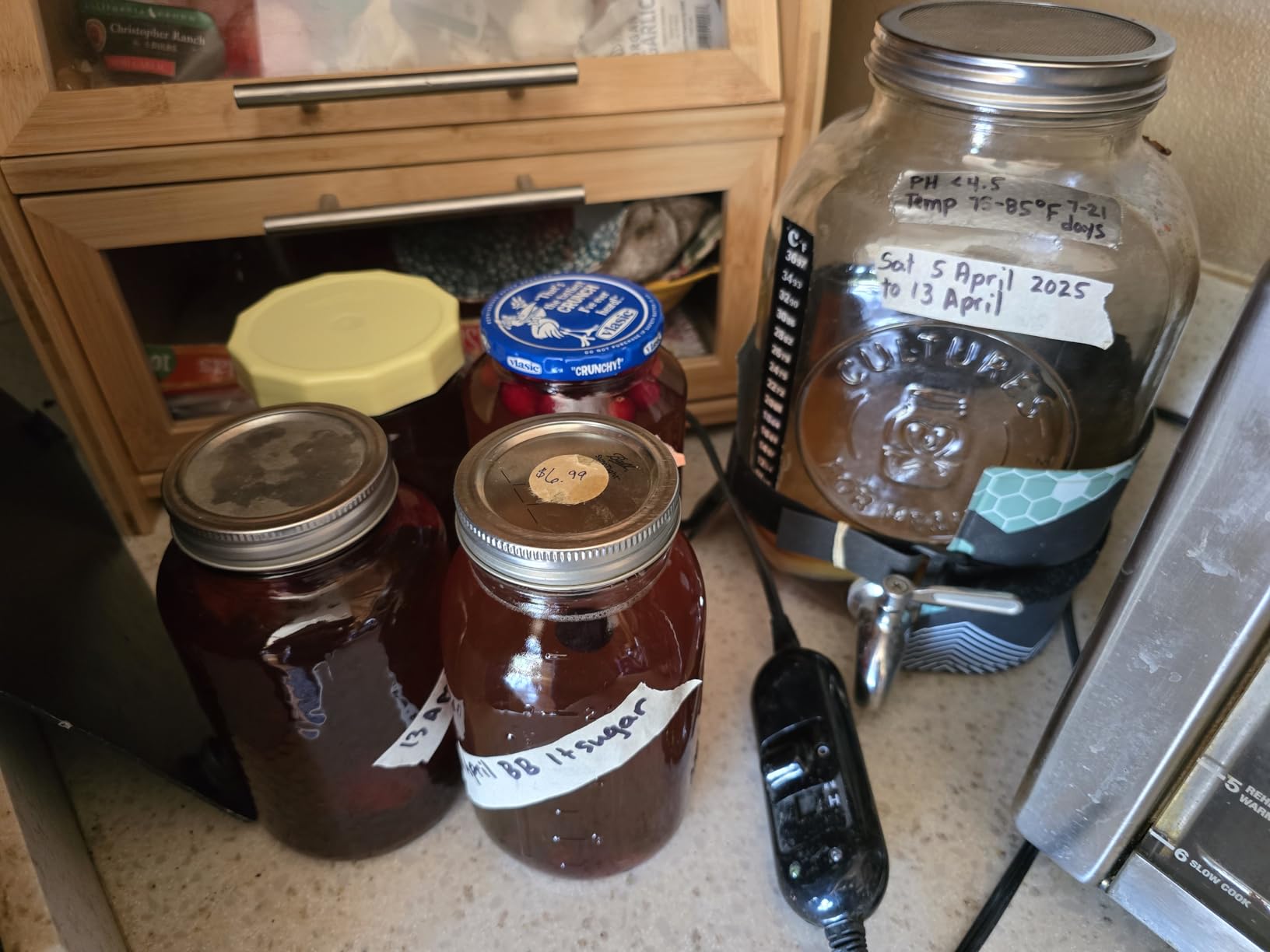 Cultures for Health Continuous Kombucha Brewing Jar with Spigot | 5 Liter Glass Jar with Spout for DIY Fermentation | Long Term Kombucha SCOBY Hotel Jar customer photo 2