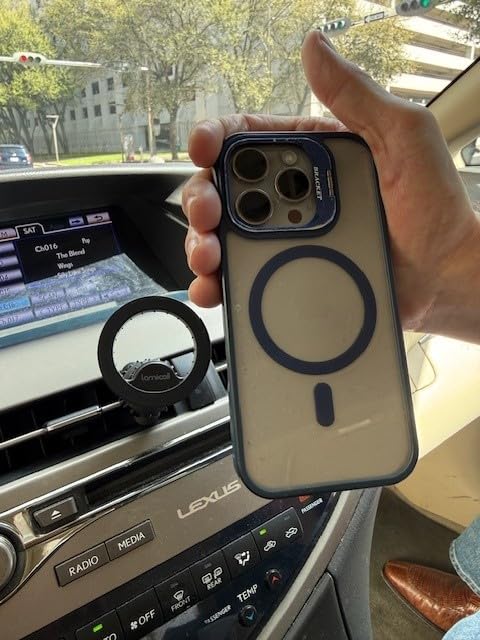 Lamicall for MagSafe Car Mount - 20 Super Magnets Magnetic Phone Holders for Your Car, Air Vent Phone Holder Car, HandsFree Cell Phone Holder Mount Accessories for Women Men fit iPhone 17 16 Pro Max customer photo 1