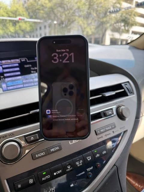 Lamicall for MagSafe Car Mount - 20 Super Magnets Magnetic Phone Holders for Your Car, Air Vent Phone Holder Car, HandsFree Cell Phone Holder Mount Accessories for Women Men fit iPhone 17 16 Pro Max customer photo 2