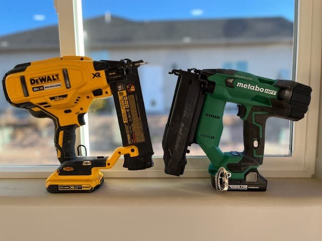 Metabo HPT 18V MultiVolt Brushless Compact Cordless Brad Nailer Kit, 18 Gauge Nailer with Power Tool 2.0Ah Lithium Ion Battery, Drives 5/8