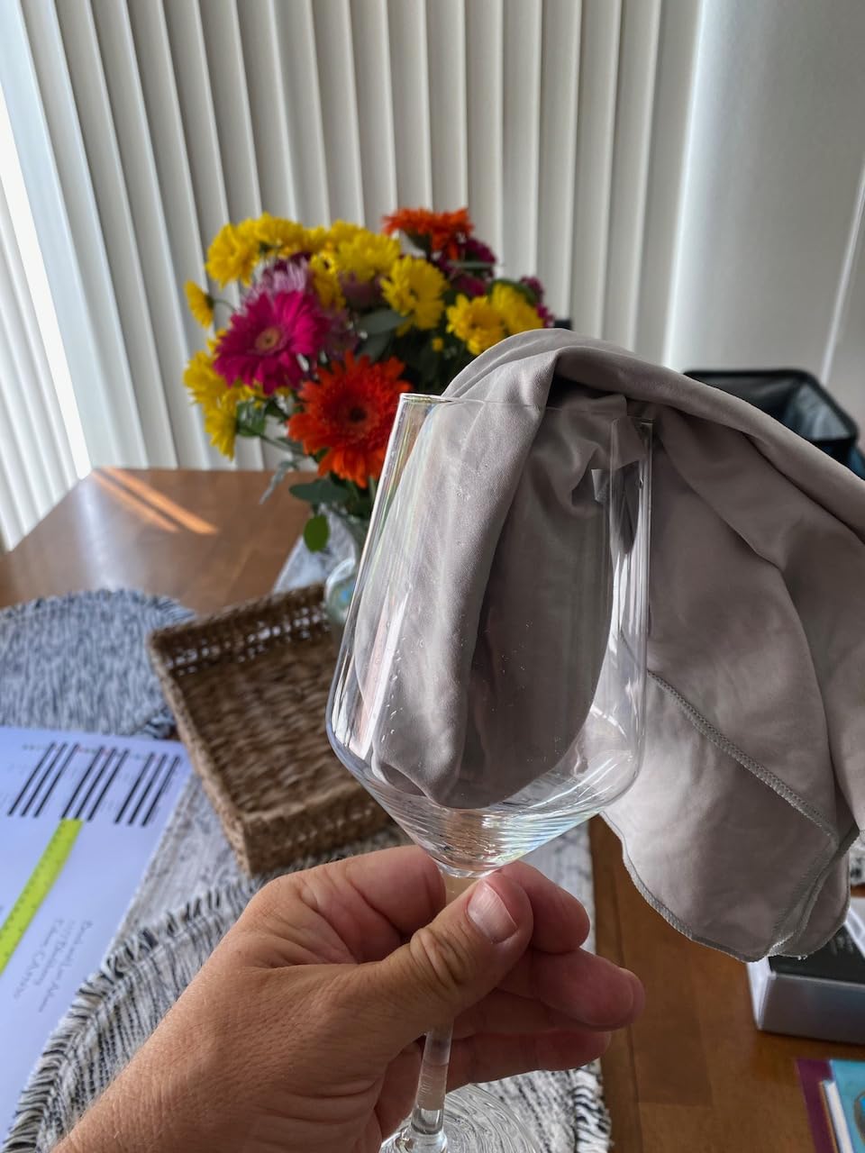 The 2-Pack Premium Microfiber Wine Glass Polishing Cloths, Large Lint-Free Drying Towels for Glasses, Stemware, Glassware, Camera Lenses, 25 Inch X 20 Inch (White, 2 Count) customer photo 2