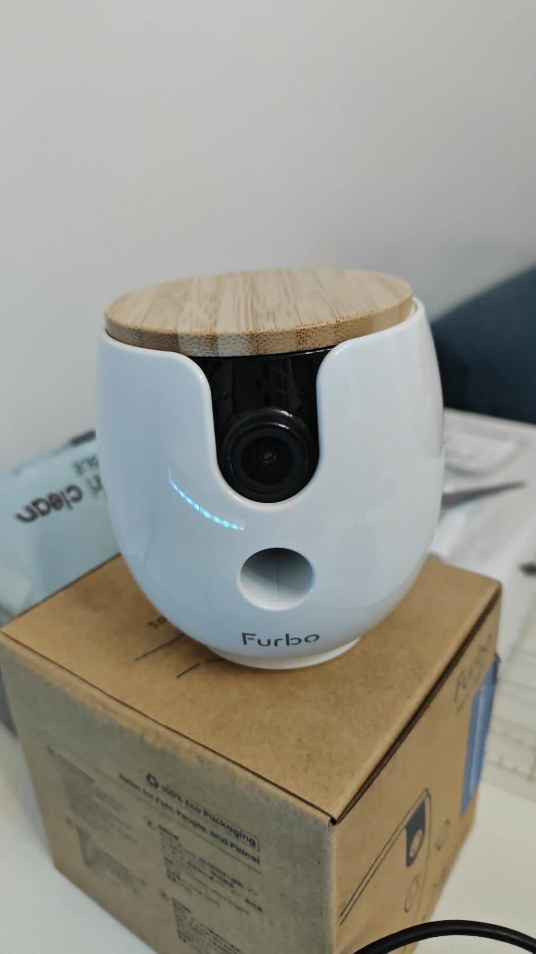Furbo 360° Dog Camera with Rotating Pet Treat Toss, 2-Way Speaker, Home Security & Dog Safety Alerts customer photo 1