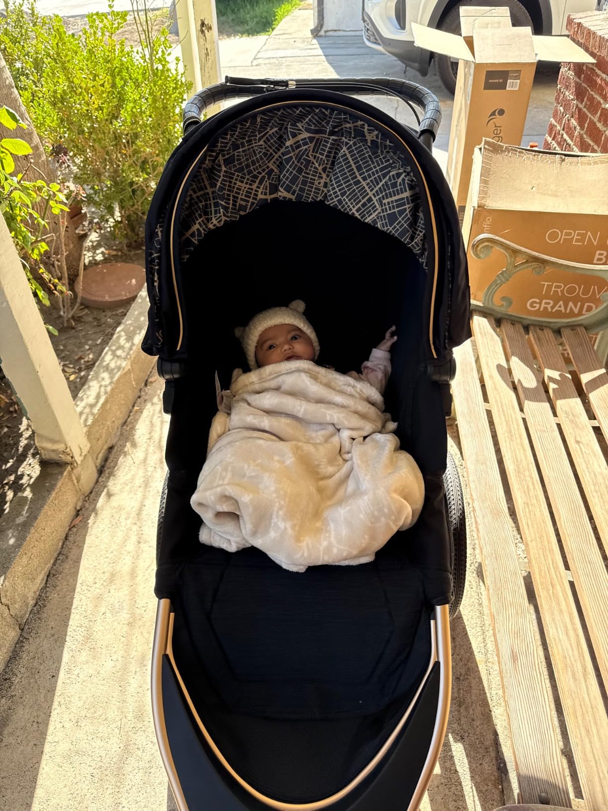 Baby Jogger Summit X3 Double Jogging Stroller, Side by Side Double Stroller with Smooth Ride for Walking/Jogging, Compact Fold, All-Terrain Air Filled Tires, and All-Wheel Suspension, Midnight Black customer photo 1