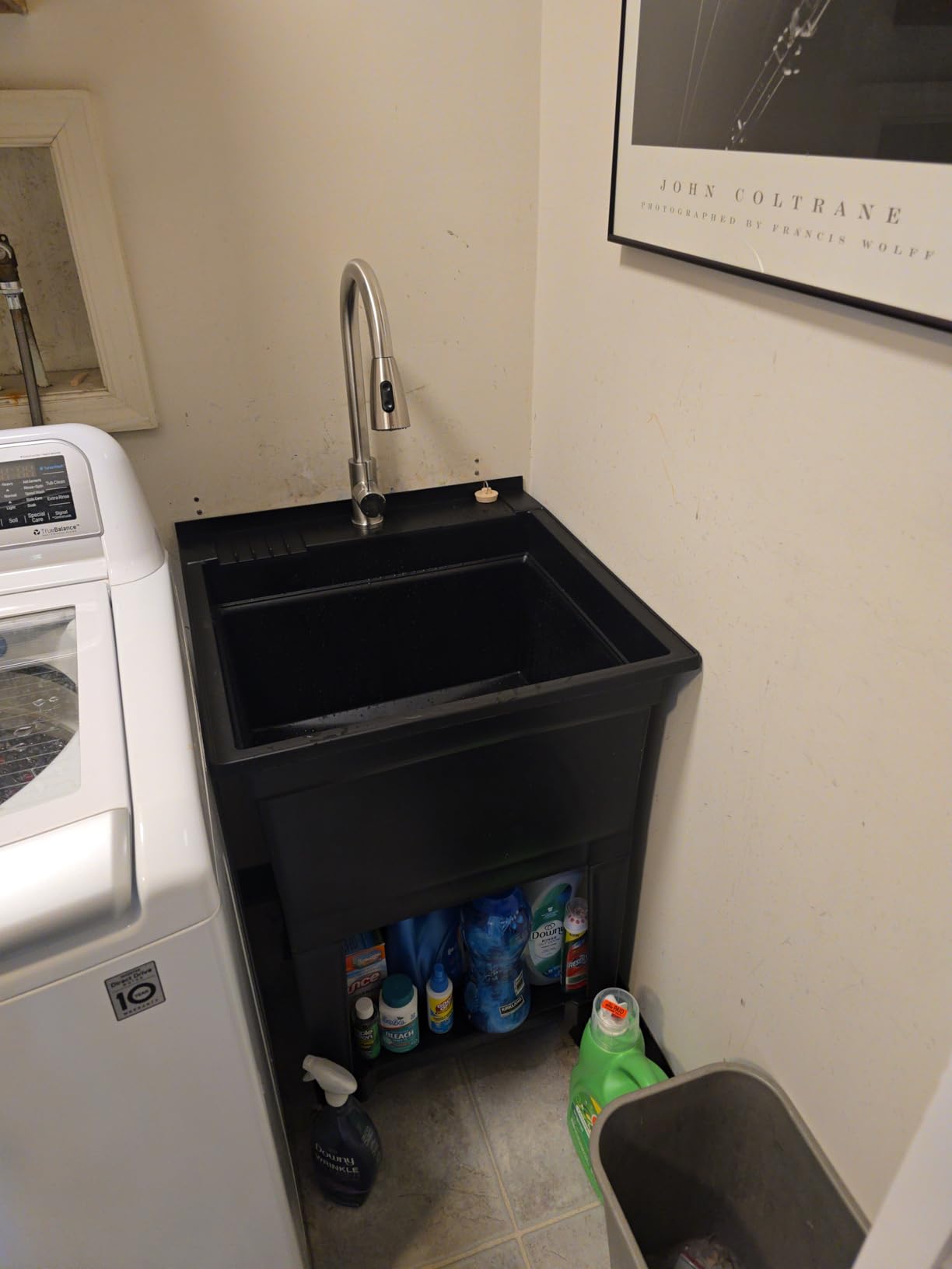 Freestanding Utility Tub Sink with Quick Connect Drain, 24 x 24