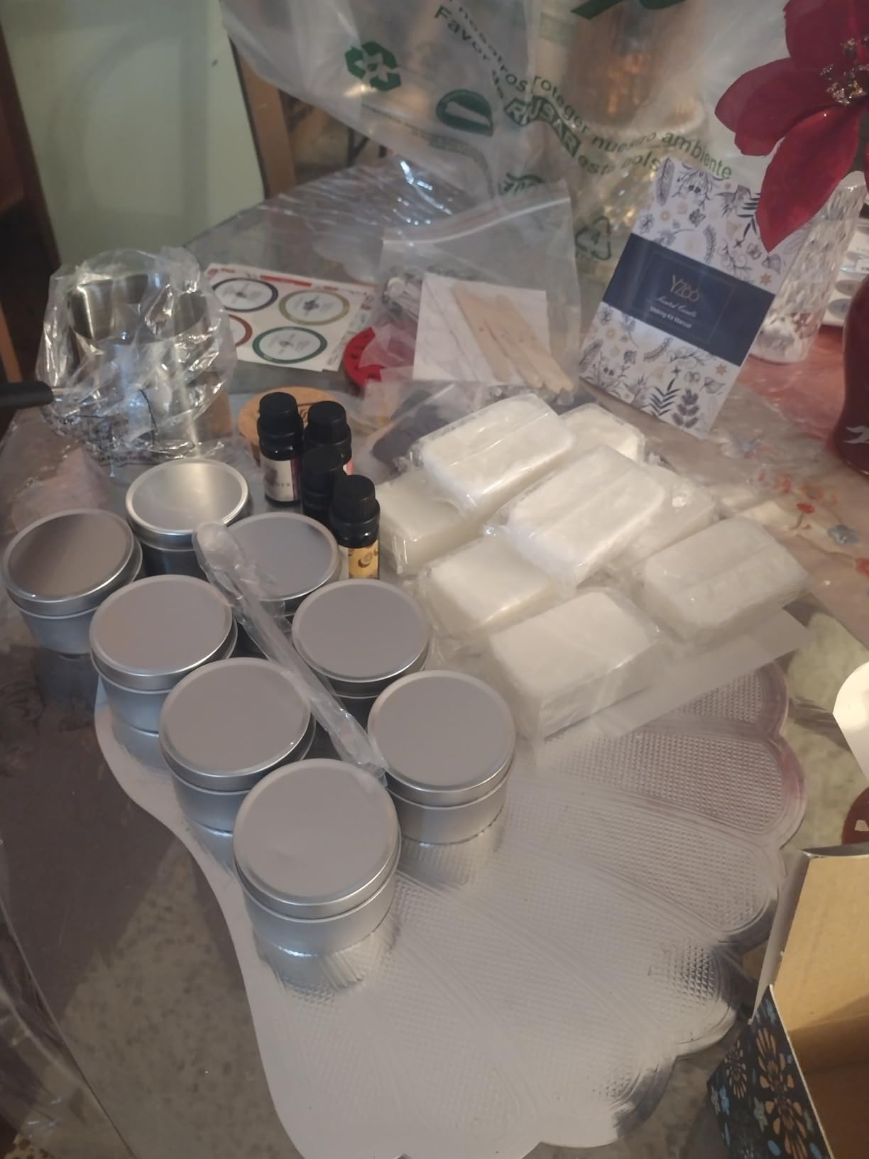 Complete Candle Making Kits for Adults Beginners, DIY Candle Making Supplies Include Soy Wax, Wax Melter, Scents, Dyes, Wicks, Wicks Sticker, Candle Tins & More-Full Candle Maker Set - Arts & Crafts Kits customer photo 2