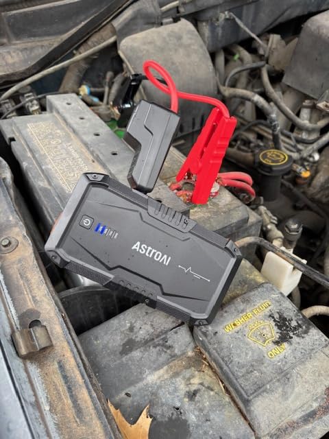 AstroAI S8 Car Battery Jump Starter, Car Jumper Starter Battery Pack for Up to 6.0L Gas & 3.0L Diesel Engines, 12V Portable Jump Box with 3 Modes Flashlight and Jumper Cable customer photo 1