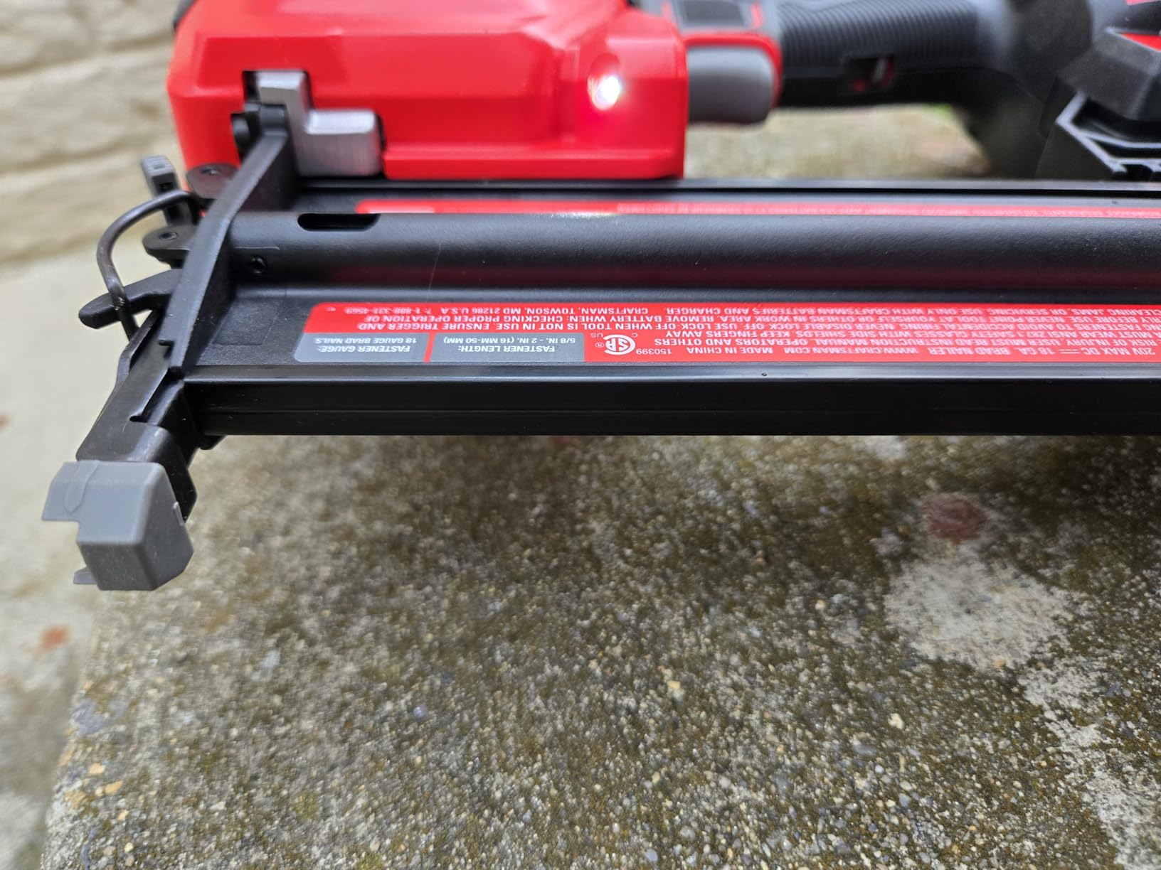 CRAFTSMAN V20 Brad Nailer, 18GA, Cordless, Bare Tool Only (CMCN618B) customer photo 1