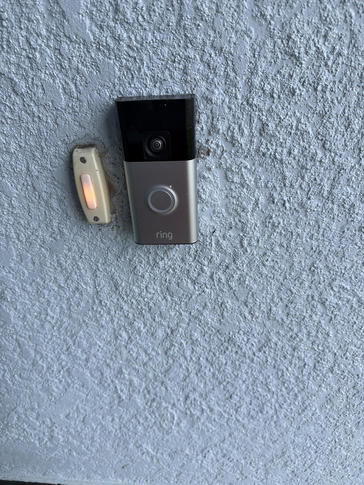 Ring Battery Doorbell, Home or business security with Head-to-Toe video, Live View with Two-Way Talk, and Motion Detection & Alerts, Venetian Bronze customer photo 1