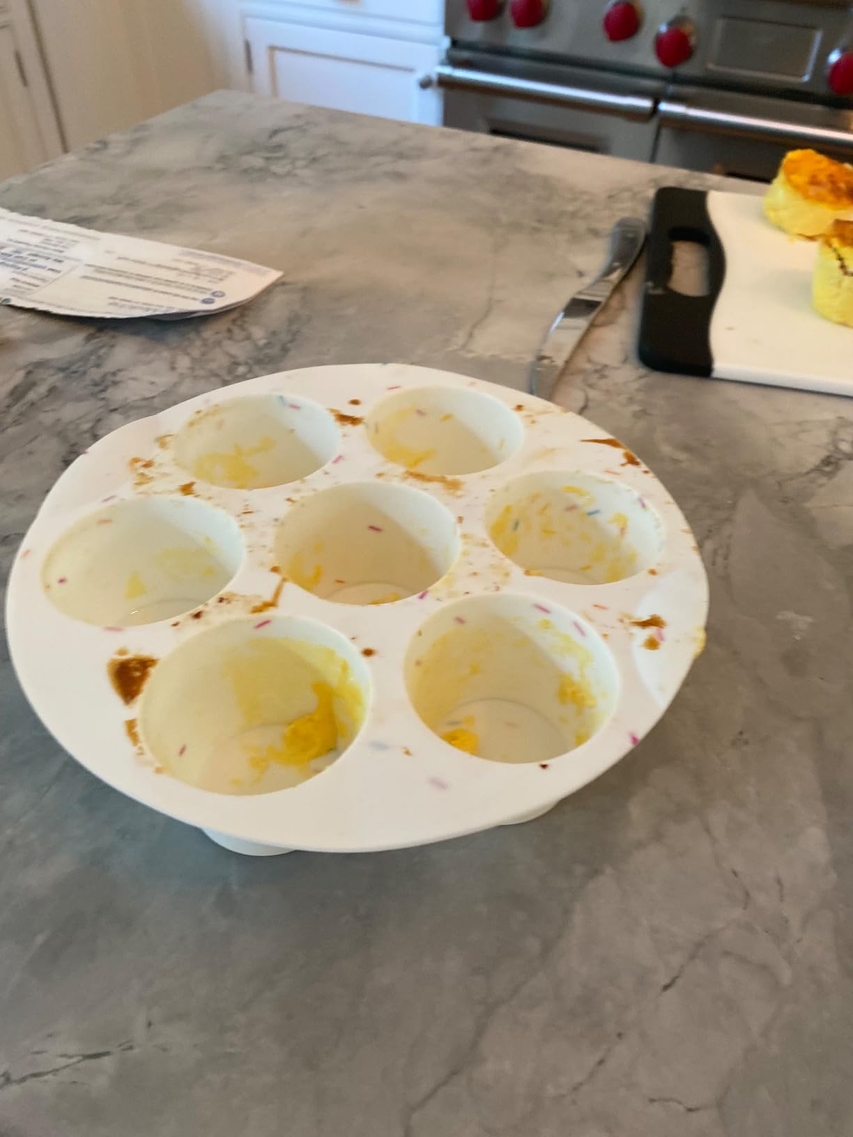 Silicone Egg Bite Molds Air Fryer Muffin Pan for Baking Non-Stick Silicone Egg Molds 7 Cups Air Fryer Cupcake Mold for Mini Muffins, Tart, Mini Cupcake BPA Free customer photo 2