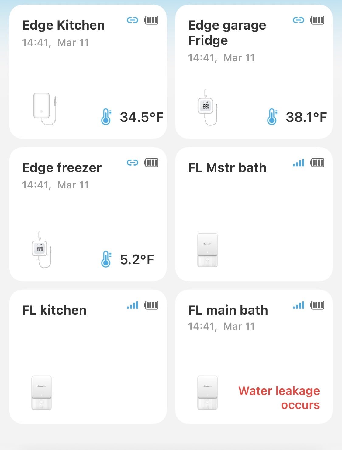 GoveeLife Premium Smart Water Leak Detector 2 with 1968ft Ultra-Long Range, WiFi Water Sensor with SMS/Email/APP Push and Sound Alarm, 5-Year Battery Life, Suitable for Home, Basement, Kitchen, 4 Pack customer photo 2