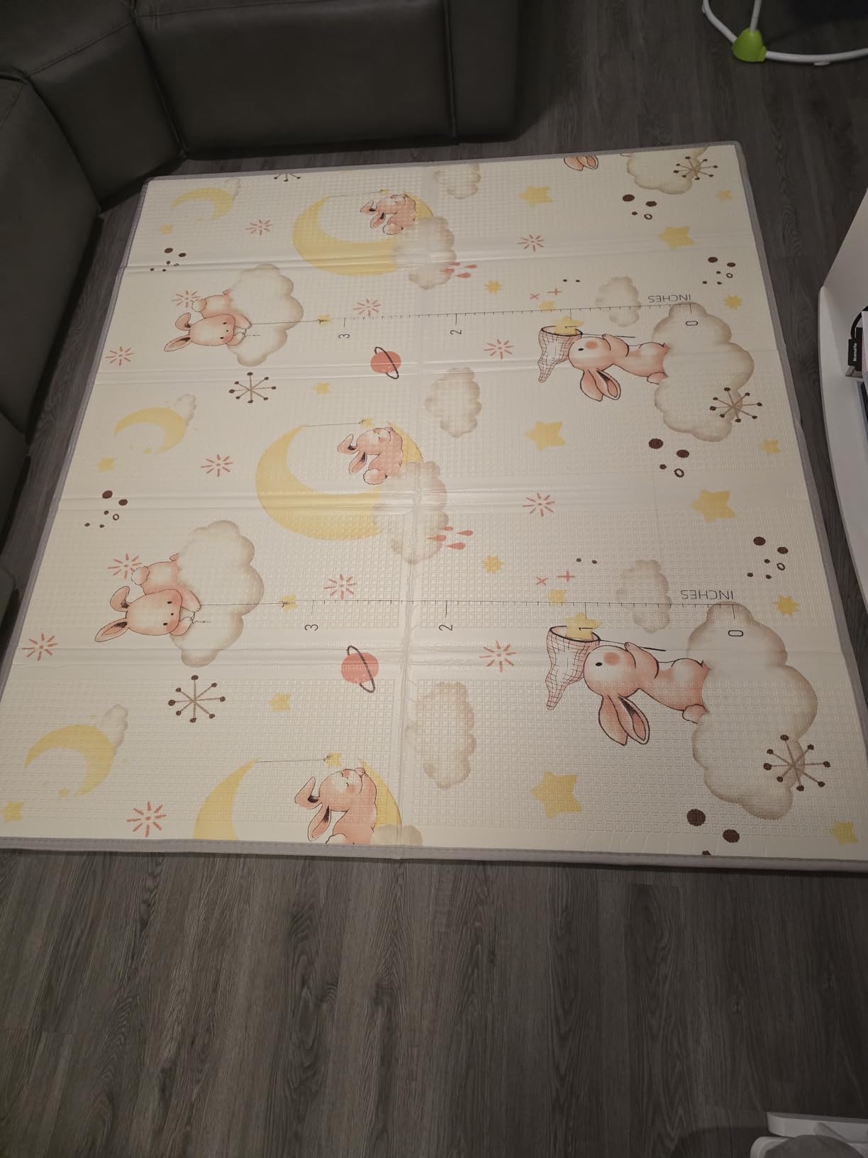 Joypony Baby Play Mat 79x 71 Inch, Extra Large Foldable Play Mats for Babies and Toddlers, Waterproof & Anti-Slip Portable Baby Floor Mat for Tummy Time customer photo 1
