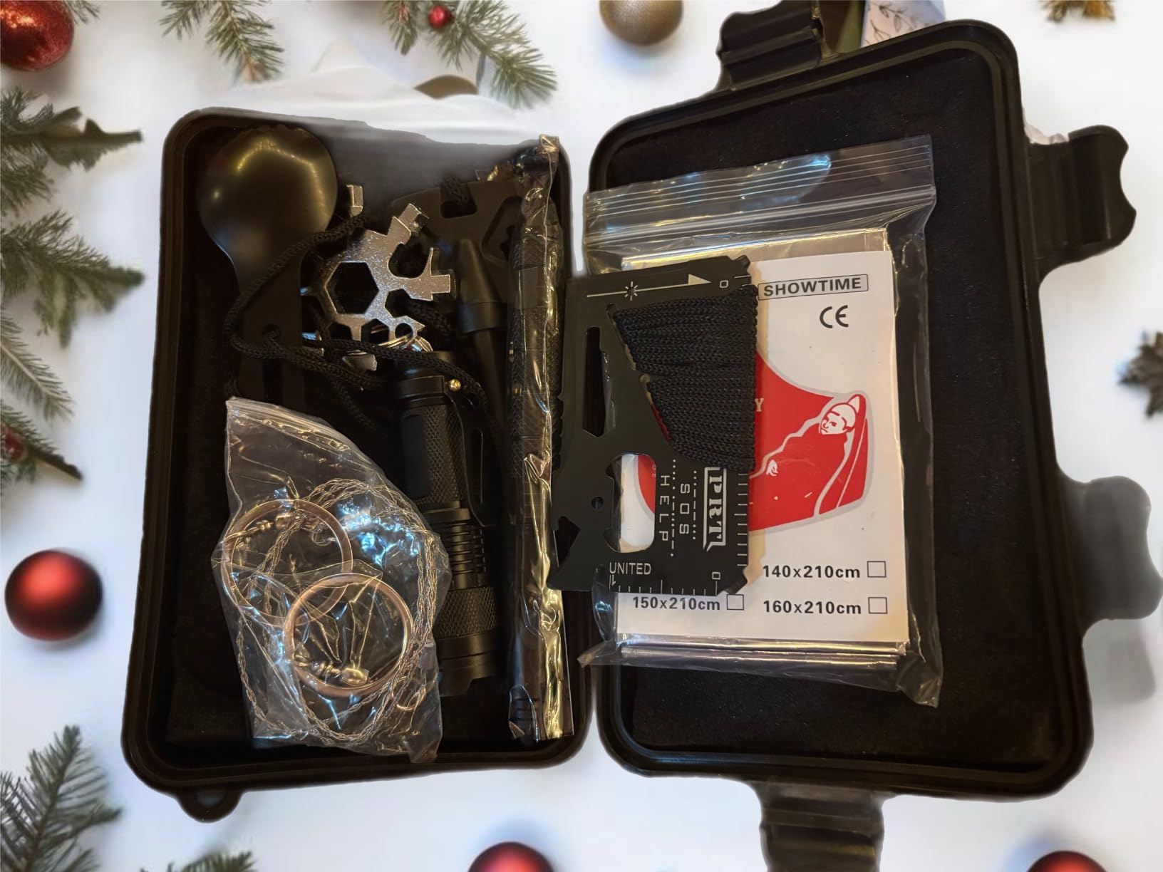 Gifts for Men Him Dad Husband, 28-In-1-Survival Kits, Men's Gifts Survival Gear, Stocking Stuffers for Men Christmas Birthday Gifts, Unique Cool Gadgets Gifts for Camping, Hiking, Hunting customer photo 2