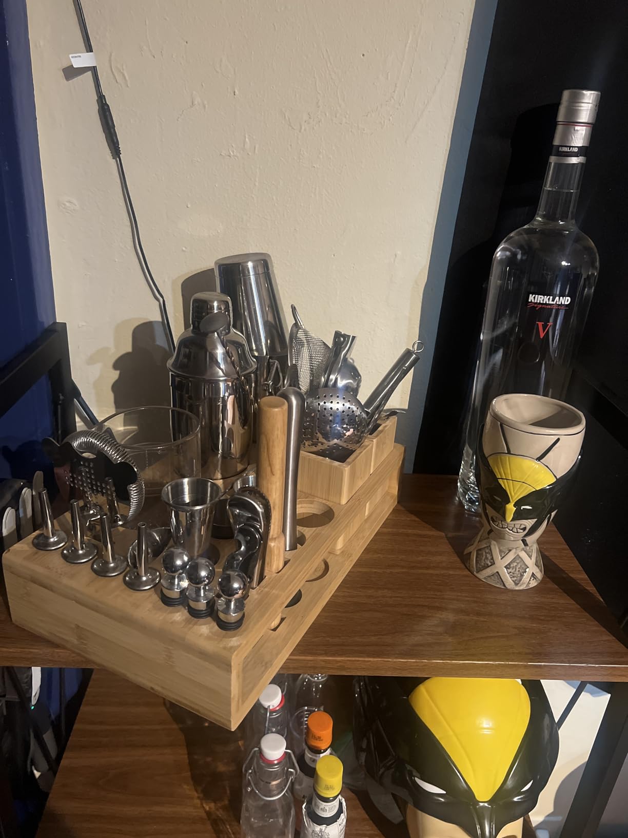 Barillio Bamboo Stand for Bartender Kit Storage (Bar Tools are Not Included) | Cocktail Shaker Set Wood Holder | Perfect Match with Barillio Complete Bar Tool Set customer photo 2