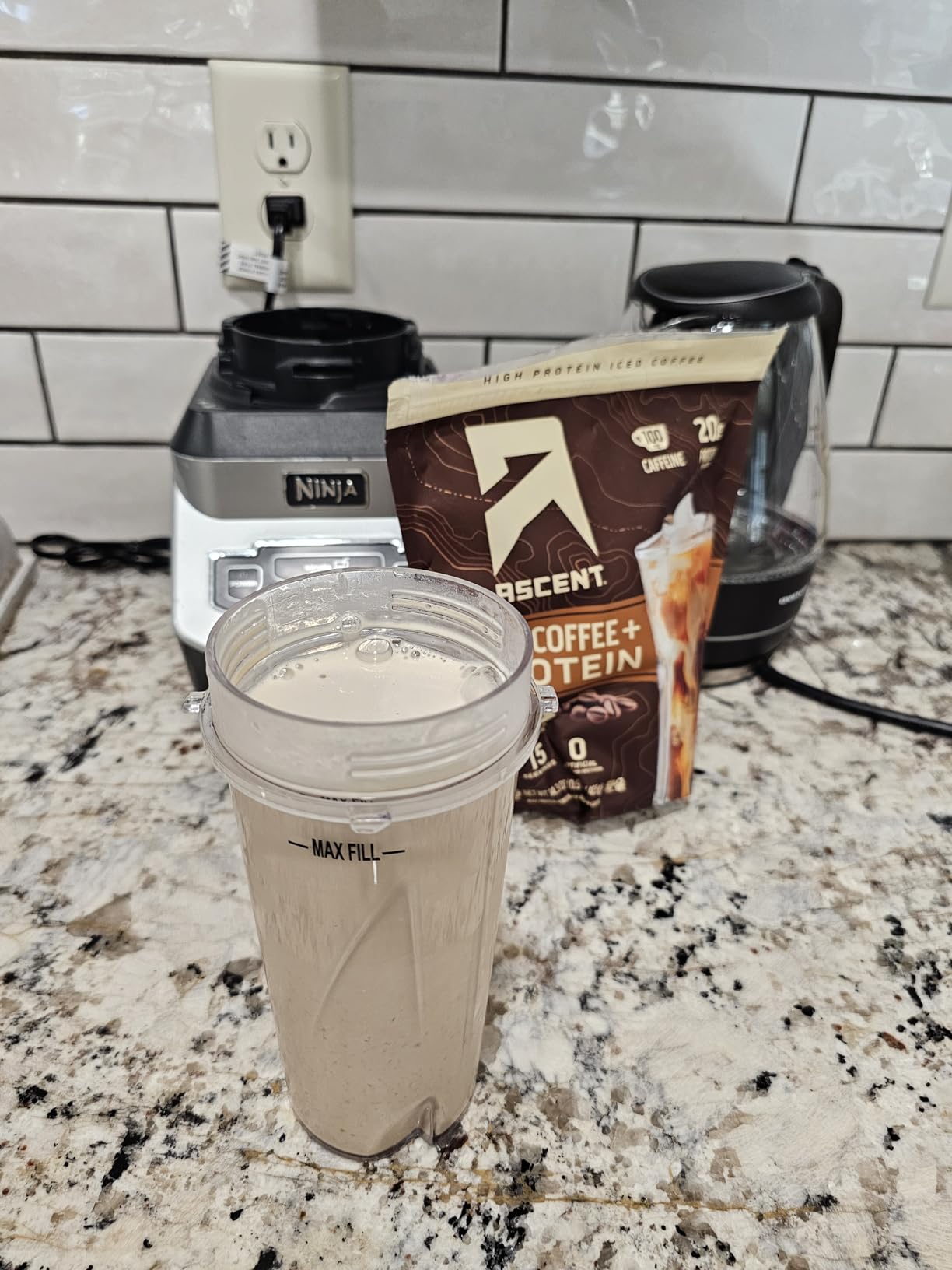Ascent Iced Coffee Protein Powder - High Protein Coffee Powder, 20 g Protein & 100 mg Caffeine from Premium Colombian Coffee, Zero Artificial Flavors & Sweeteners - 15 Servings customer photo 1