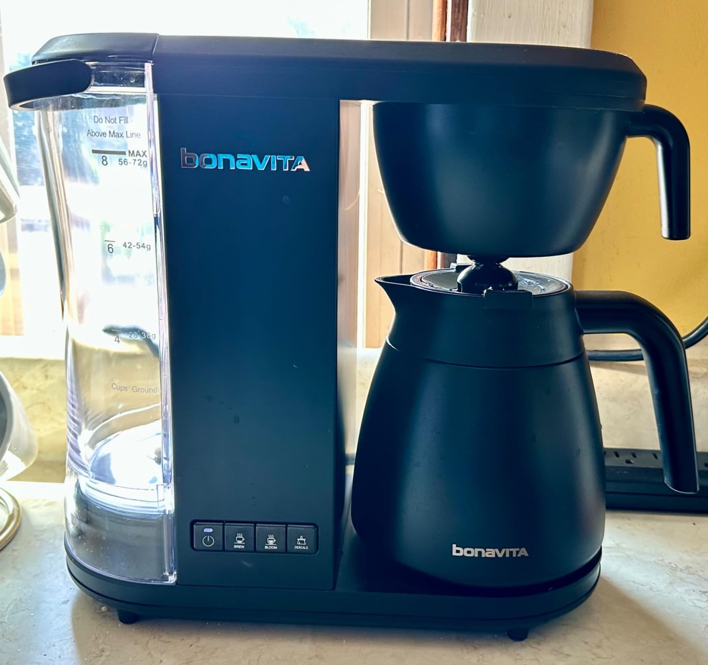 Bonavita Enthusiast 8 Cup Drip Coffee Brewer, Pour Over, SCA Certified Coffee Machine with Thermal Carafe, Stainless Steel Panel, Removable Reservoir customer photo 2