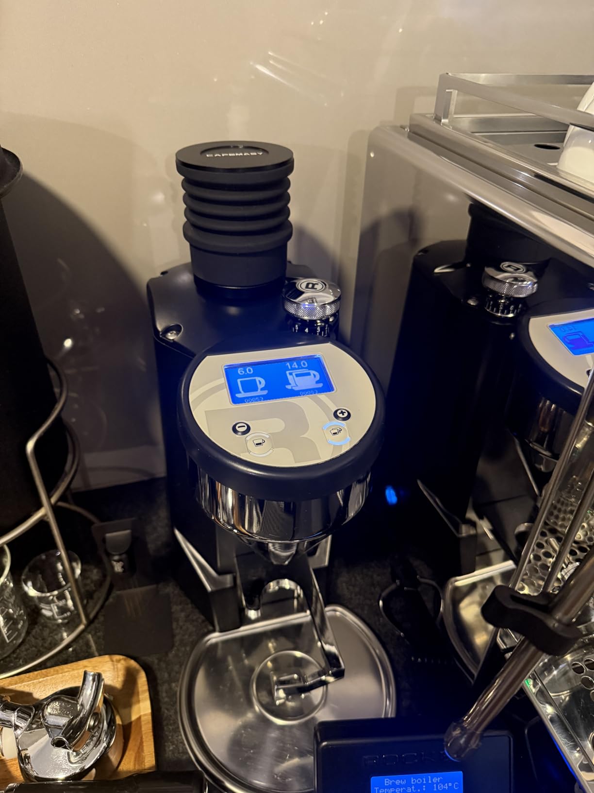Single Dose Hopper Compatible with Eureka Atom Espresso Grinder Aluminum Single Dose Coffee Grinder Hopper and Lid with Silicone Bellow Air Blower customer photo 1