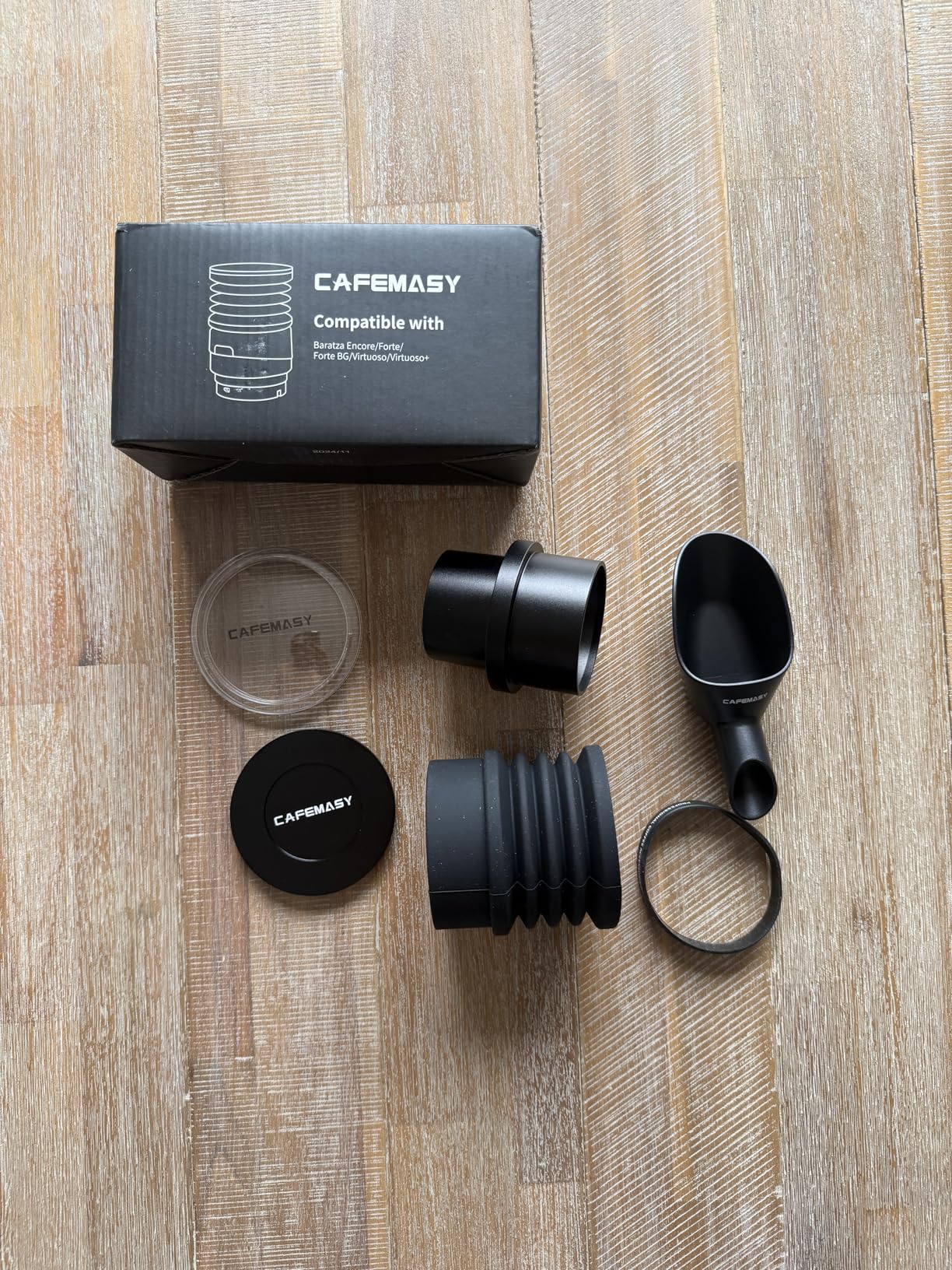 Single Dose Hopper Compatible with Eureka Atom Espresso Grinder Aluminum Single Dose Coffee Grinder Hopper and Lid with Silicone Bellow Air Blower customer photo 2