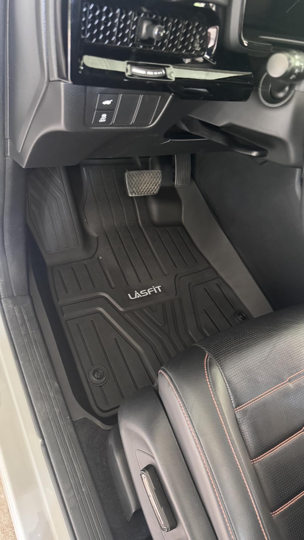 LASFIT Floor Mats and Cargo Liner for Honda CR-V 2026 2025 2024 2023 (Gasoline & Hybrid & e:FCEV), All Weather TPE Car Trunk Mat (Upper Position), 1st & 2nd Row & Trunk Liner Full Set Black customer photo 1