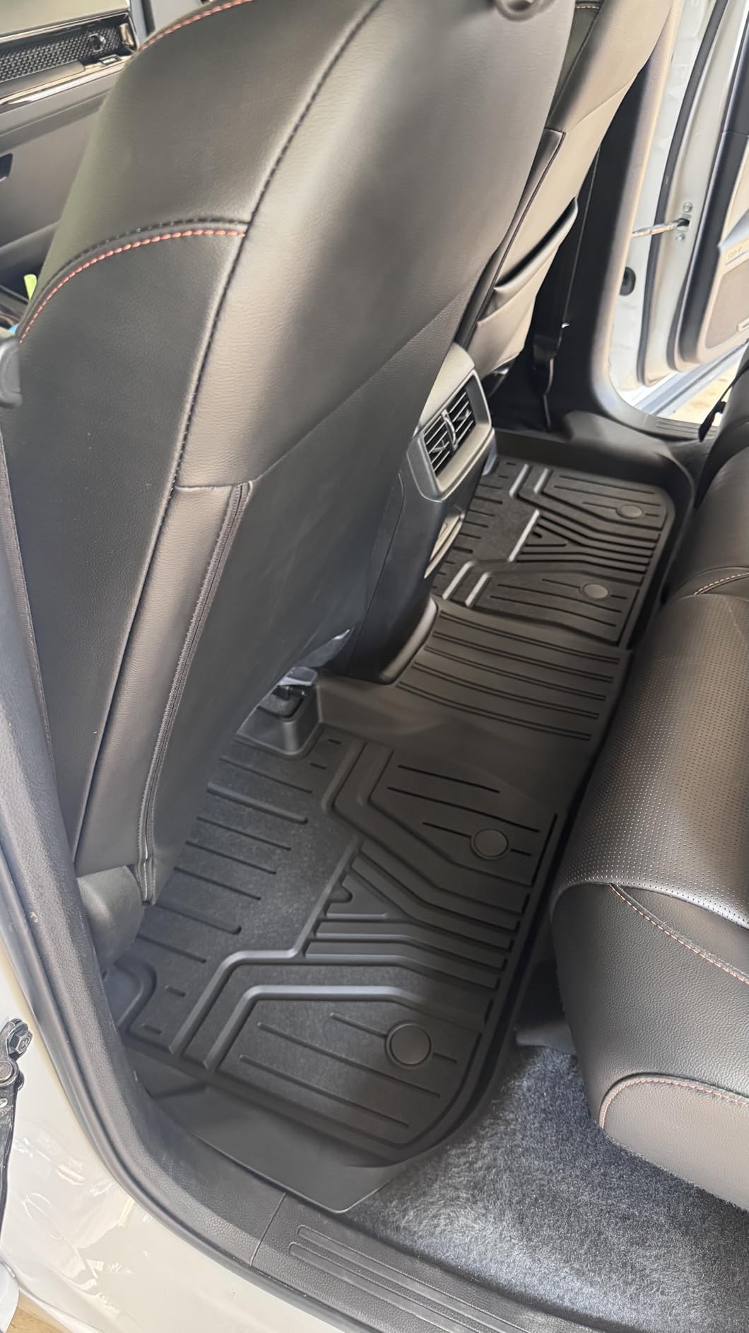 LASFIT Floor Mats and Cargo Liner for Honda CR-V 2026 2025 2024 2023 (Gasoline & Hybrid & e:FCEV), All Weather TPE Car Trunk Mat (Upper Position), 1st & 2nd Row & Trunk Liner Full Set Black customer photo 2