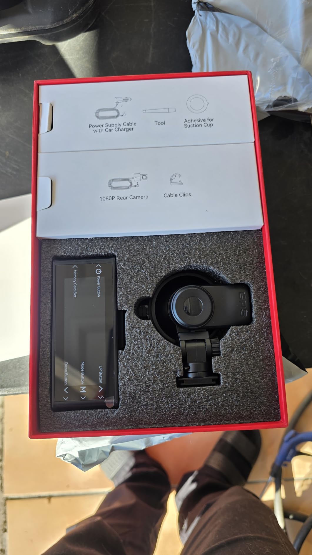 REDTIGER 4K STARVIS 2 Dash Cam Front and Rear, 5GHz WiFi 20MB/s Download, 128GB Card Included, Voice Control, Dash Camera for Cars with 3.18