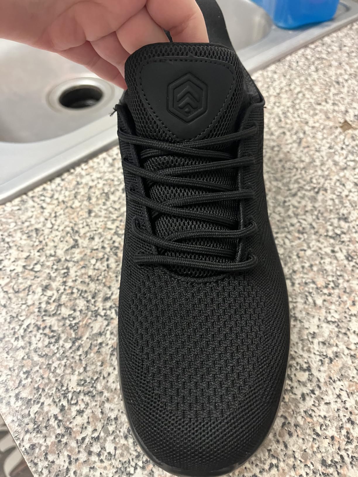 LARNMERN Men Non Slip Work Sneakers Water Resistant Food Service Zapatos Trabajo Antideslizantes Walking Shoes Waterproof Shoes Slip-on customer photo 2