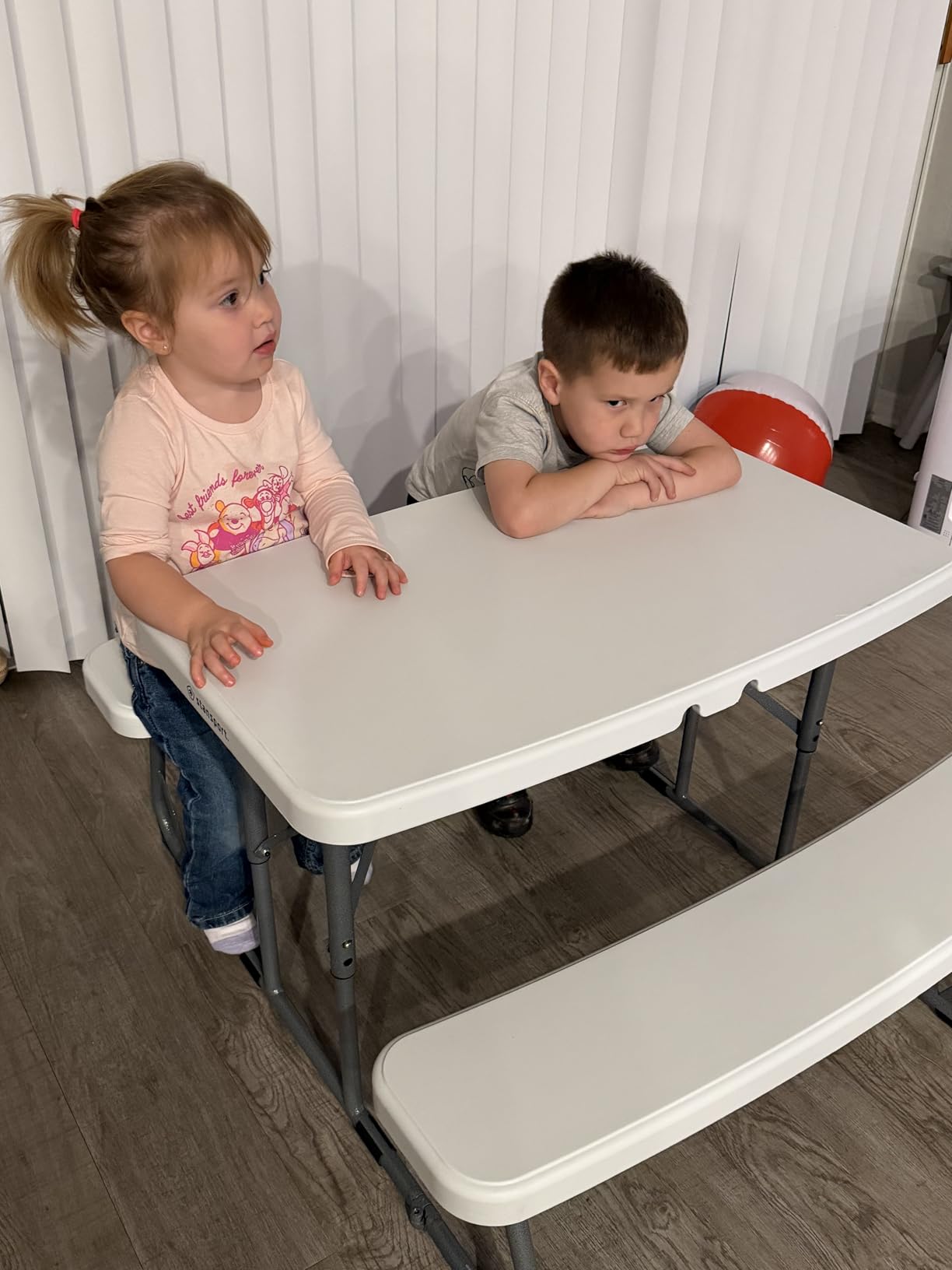 Stansport Compact Portable Kids Picnic Table - Foldable Space-Saving Design with Locking Legs - Lightweight Children's Picnic Set for Travel, Parks, Campsite customer photo 2