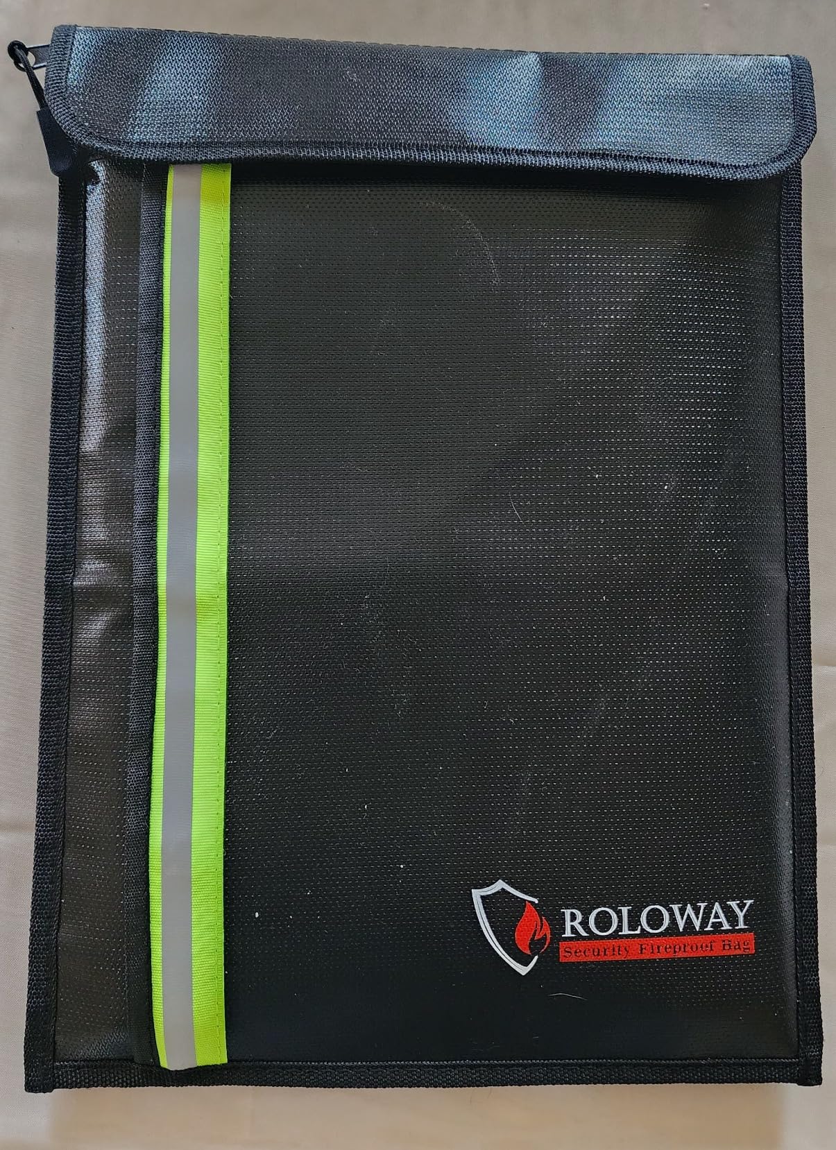 ROLOWAY Fireproof Document Bag (15.5 x 11.5 inch) with 2 Pockets and 5200℉ Aluminum Foil Layer, Fireproof Bag for Document Safe customer photo 1